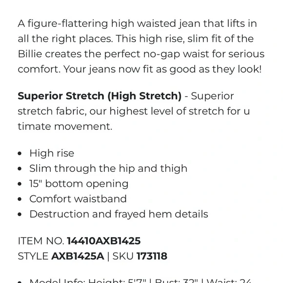 BKE Billie slim fit straight leg cropped jeans - Picture 2 of 9